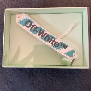 New in Box! Off White Macrame Bracelet